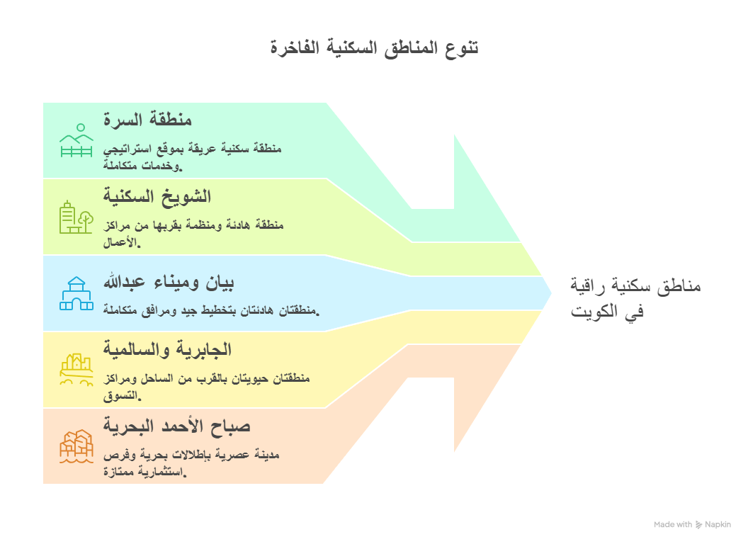 قائمة بأرقى المناطق السكنية